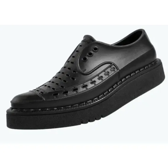 Native X George Cox Black Diano Creeper Slip-On Shoes Size M6 W8 - Picture 1 of 9